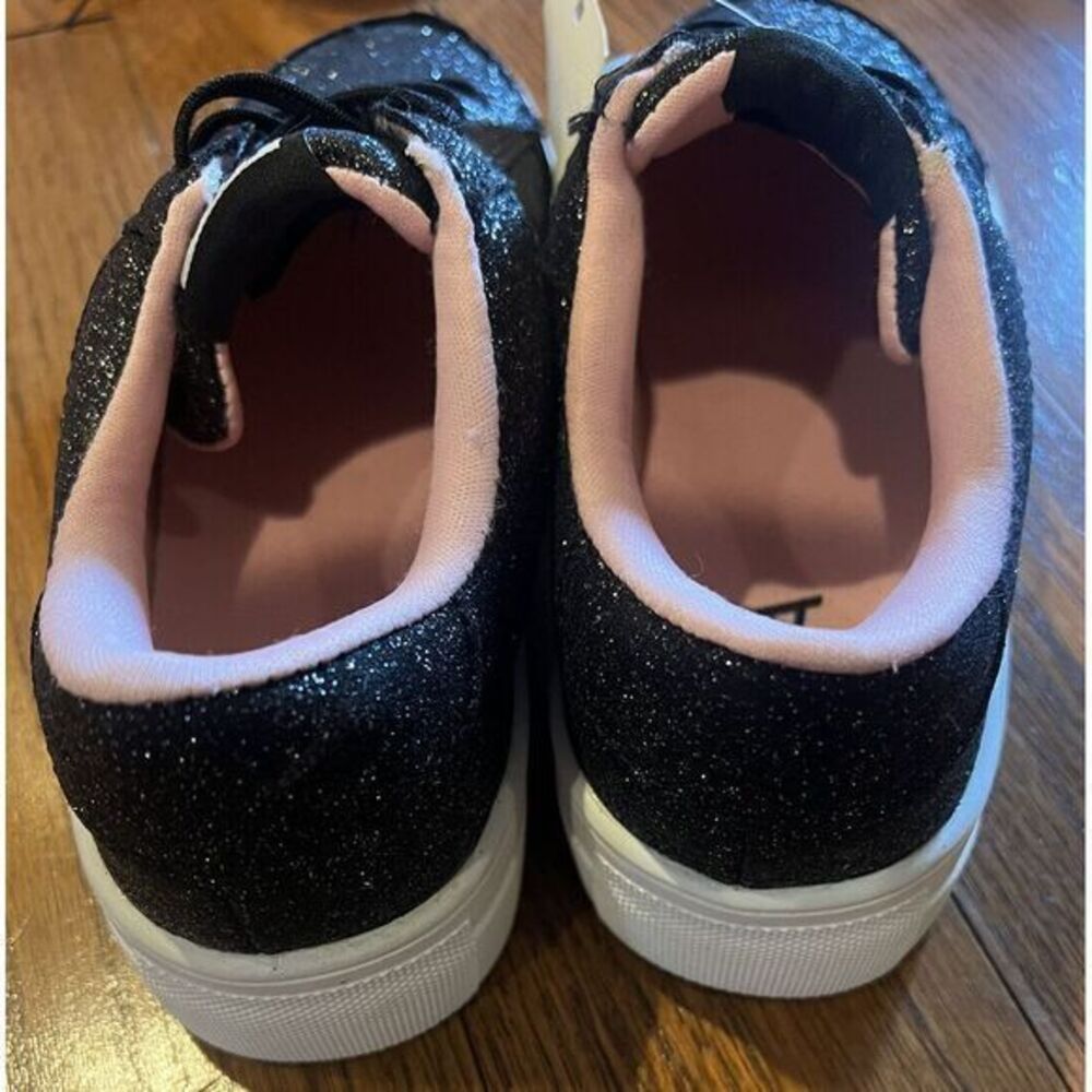 MIA GRL Slip On Sneakers Shoes Black Sparkle Size 3M NEW - Picture 3 of 3
